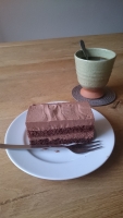 Gluten- en lactosevrij gebakje met chocolade